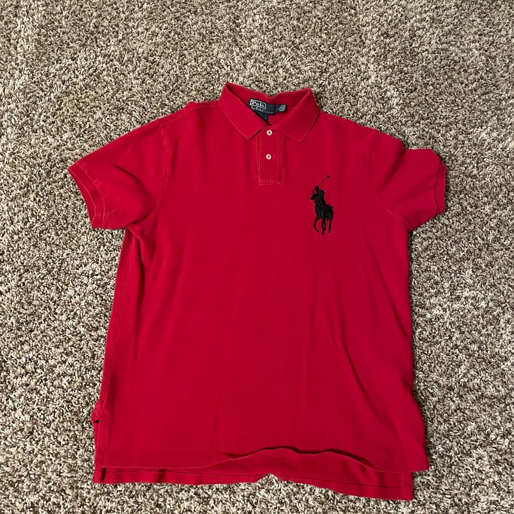 Polo by Ralph Lauren Men's Bold Red Polo Shirt
